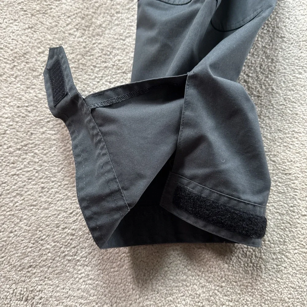 Jack Wolfskin Outdoor Cargo Pants Green Men's 34X31 Adjustable Ankle Camp Hike
